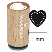 Mini Woodies - Herz mit Punkten - WM-0303
