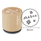 Woodies Textstempel &quot;Merci&quot; (v2)&quot; - W-12007