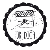 Woodies Textstempel &quot;F&#252;r Dich&quot; - W-01005