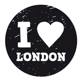 Woodies Textstempel &quot;I love London&quot; - WE-9002