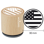 Woodies Textstempel &quot;Stars and stripes&quot; - WE-1103
