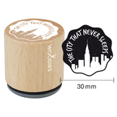 Woodies Textstempel &quot;The city that never sleeps&quot; - WE-1105
