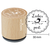 Woodies Textstempel &quot;Liebespost&quot; (v1) - W-04002