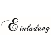 Text Stempel &quot;Einladung&quot; - E-5216