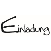 Text Stempel &quot;Einladung&quot; - E-5417