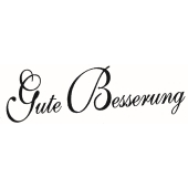 Text Stempel &quot;Gute Besserung&quot; - F-520