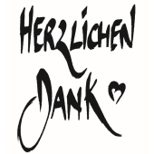 Text Stempel &quot;Herzlichen Dank&quot; - E-5205