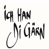 Text Stempel &quot;Ich Han Di G&#228;rn&quot; - F-5330