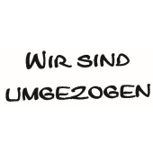 Text Stempel &quot;Wir sind umgezogen&quot; - D-5156