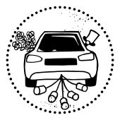 Woodies Motivestempel - Auto mit Blechb&#252;chsen - W-18001