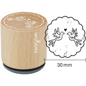 Woodies Motivestempel - T&#228;ubchen - W-18008