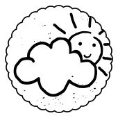 Woodies Motivestempel - Bew&#246;lkt - W-27002