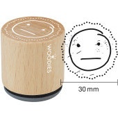 Woodies Motivestempel - Smiley mittel - W-27006