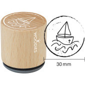 Woodies Motivestempel - Boot - W-24007