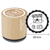 Woodies text stamp &quot;For You&quot; - W-01005