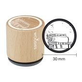 Woodies text stamp &quot;Books&quot; - W-08008