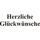 Text stamp &quot;Herzl. Gl&#252;ckw&#252;nsche&quot; - F-8084