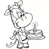 Cow with cake - G-244