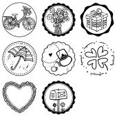 Woodies motif stamp - General