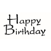 Text stamp &quot;Happy Birthday&quot; - B-5704