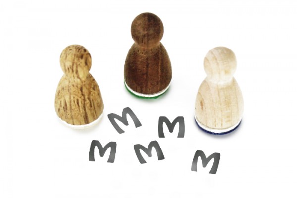 Stemplino Mini stamp Letter M - BU13