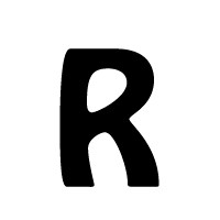 Stemplino Mini stamp Letter R - BU18