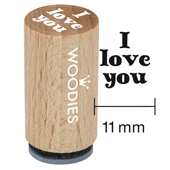 Timbre Mini Woodies - Je t&#39;aime - WM-0402