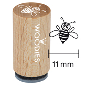 Timbre Mini Woodies - Abeille occup&#233;e - WM-0501