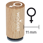 Timbre Mini Woodies - Fille de signe de Mars - WM-0601