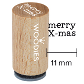 Timbre Mini Woodies - joyeux No&#235;l - WM-0703
