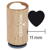 Timbre Mini Woodies - Coeur - WM-0301