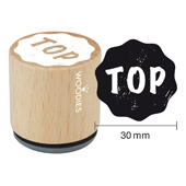 Timbre de texte Woodies &quot;TOP&quot; - W-13002