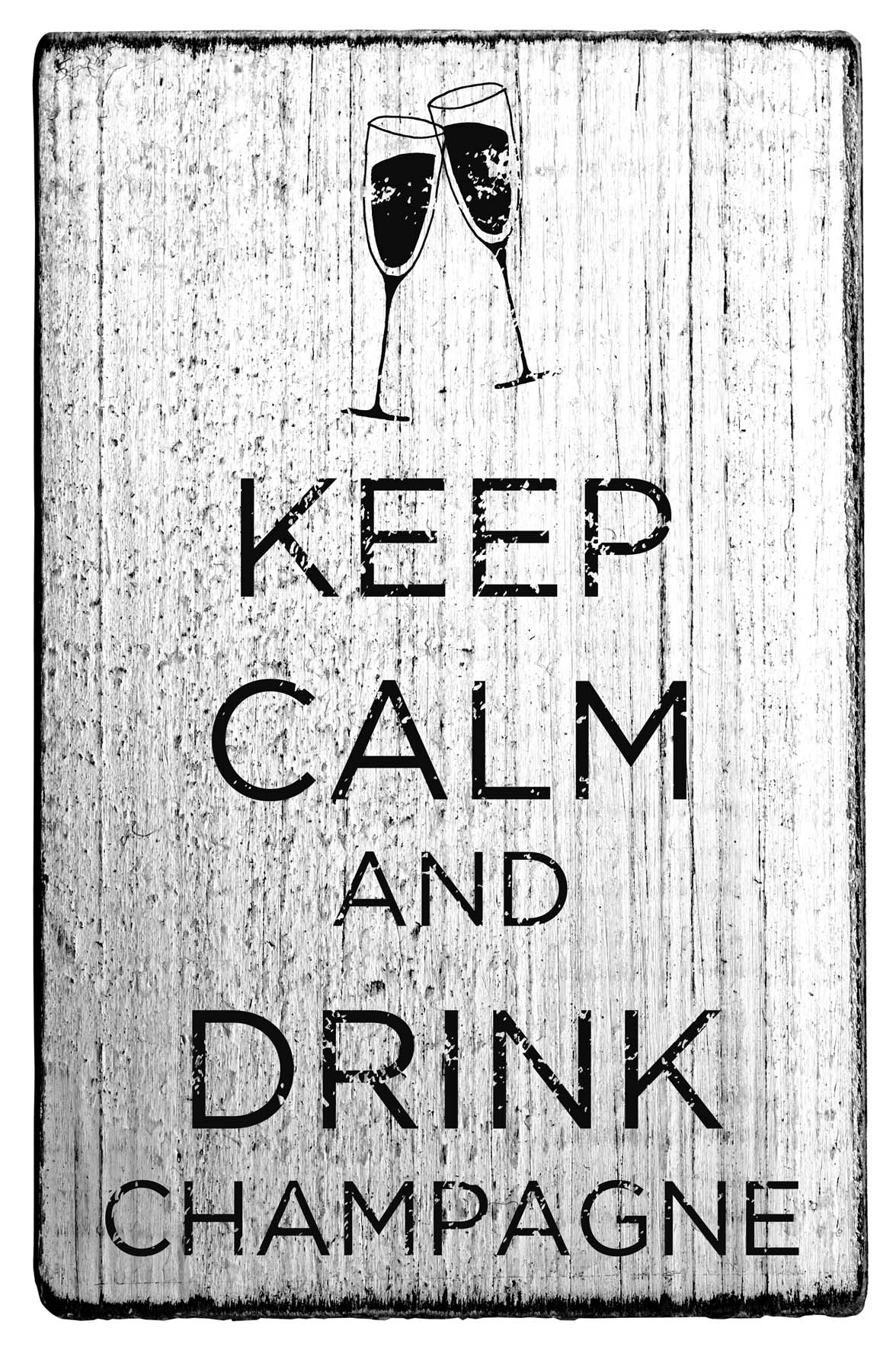 Vintage - Keep calm and drink champagne - V-01002