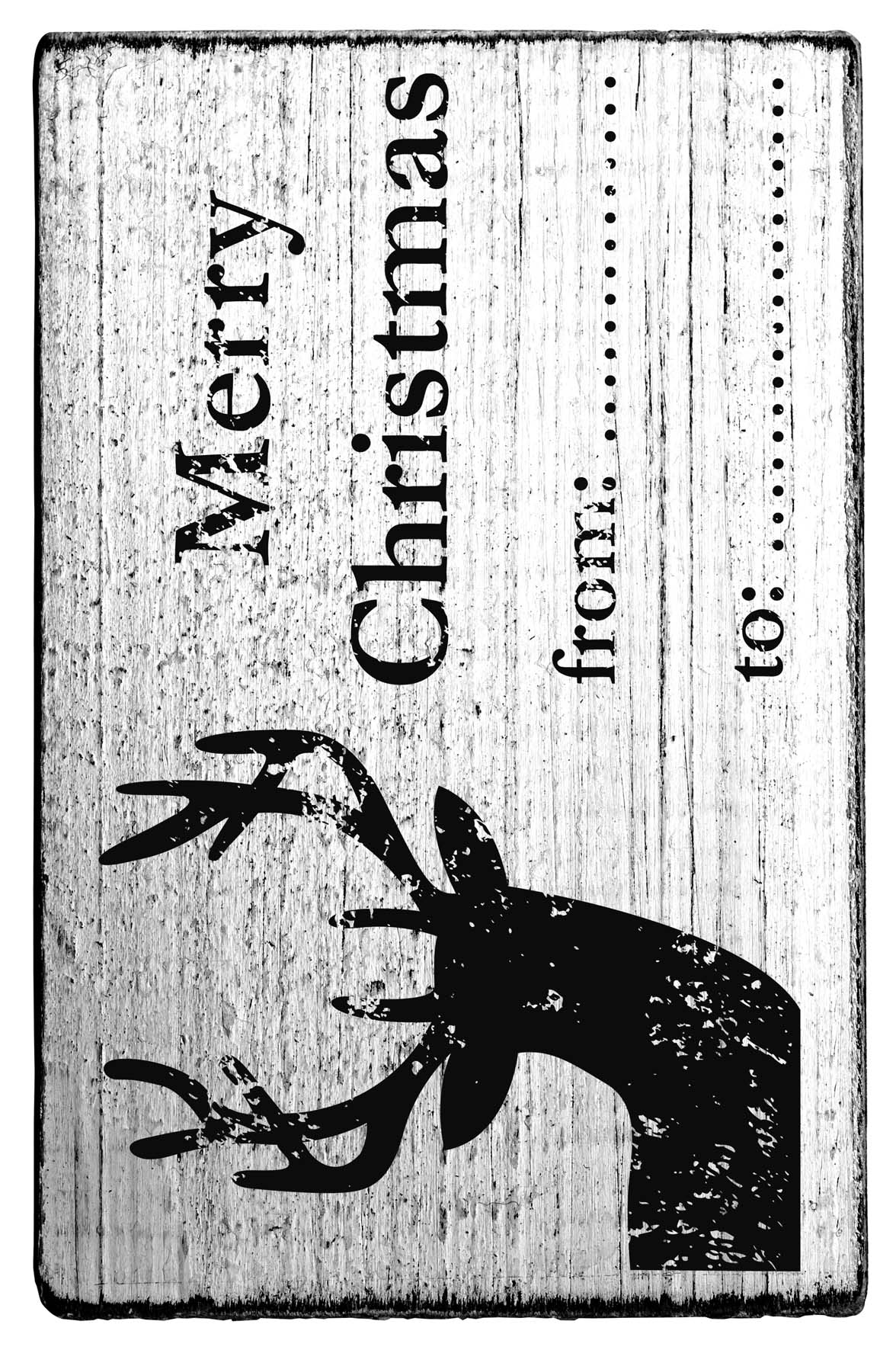 Vintage - Merry Christmas from .... to .... - V-01056