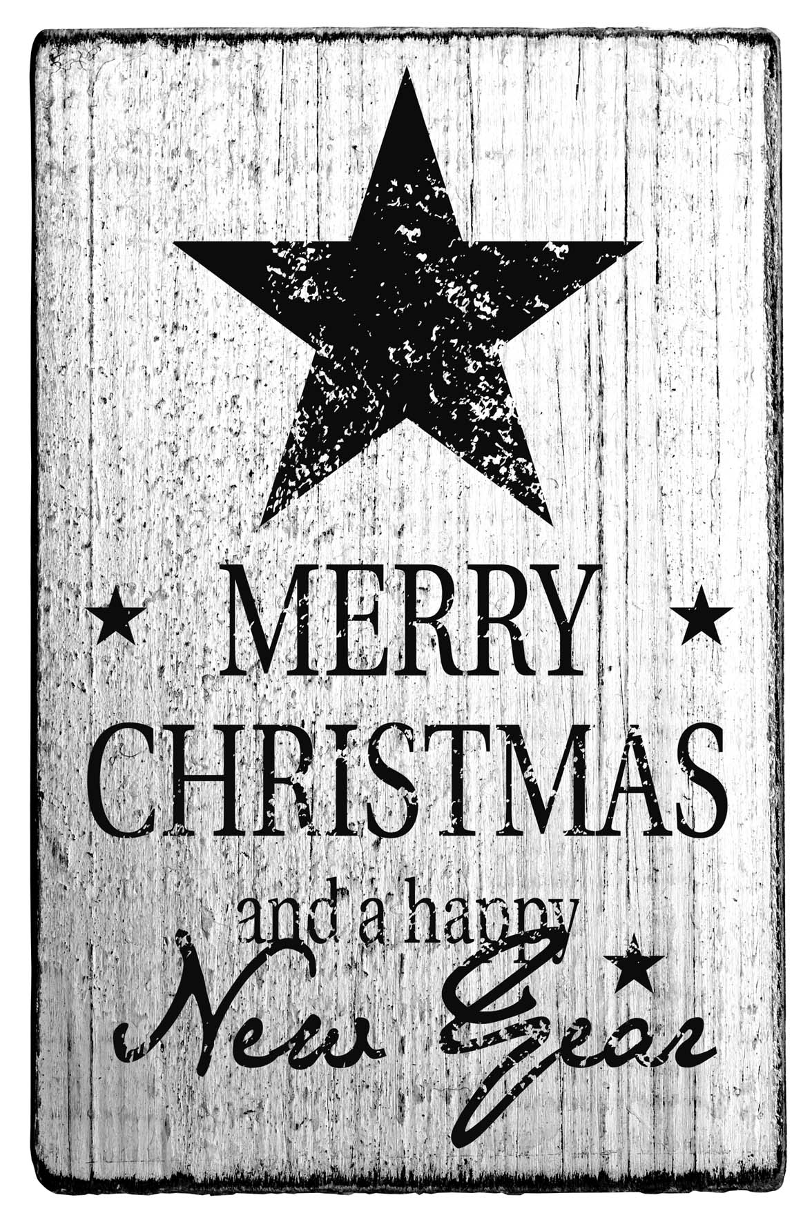 Vintage - Merry Christmas and a happy New Year - V-01057