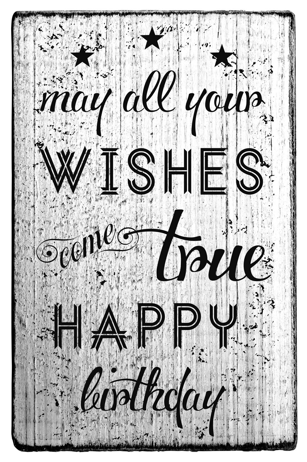 Vintage - may all your wishes come true - V-01040