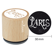 Timbre de texte Woodies &quot;Paris&quot; - WE-1204