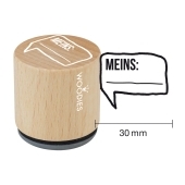 Timbre de texte Woodies &quot;Mine&quot; - W-08005