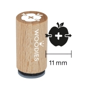 Timbre Mini Woodies - Pomme avec fl&#232;che - WM-1006