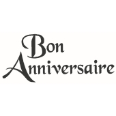 Tampon texte &quot;Bon Anniversaire&quot; - E-5446