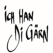 Tampon texte &quot;Ich Han Di G&#228;rn&quot; - F-5330
