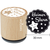 Timbre de texte Woodies &quot;little star&quot; - W-06010