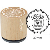 Timbre motif Woodies - Pot de confiture - W-26005