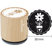 Timbre motif Woodies - Pot de fleur - W-23001