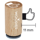 Timbro Mini Woodies - Pollice su / gi&#249; - WM-0106
