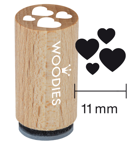 Timbro Mini Woodies - Cuori - WM-0302