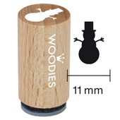 Timbro Mini Woodies - Pupazzo di neve - WM-0707