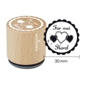 Timbro di testo Woodies &quot;For my heart&quot; - W-11001